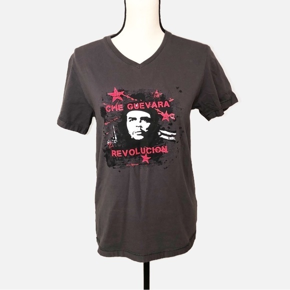 Che Guevara Revolucion Gray Tee T-Shirt SZ S - Picture 1 of 9